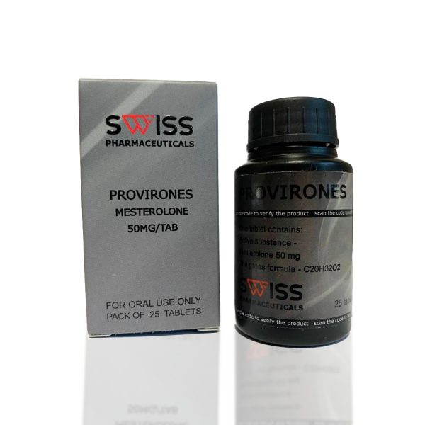 Proviron 50 mg Swiss Pharmaceuticals photo d'emballage