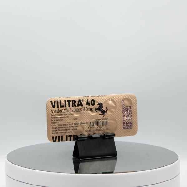 Vilitra 40 (Vardenafil Tablets) 40 mg Centurion Laboratories photo d'emballage